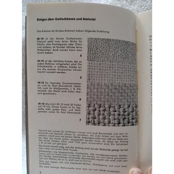 Weben Auf Kircher-Rahmen, Ursula Kircher, 1969, HB, weaving, German, Becker - Picture 6 of 10